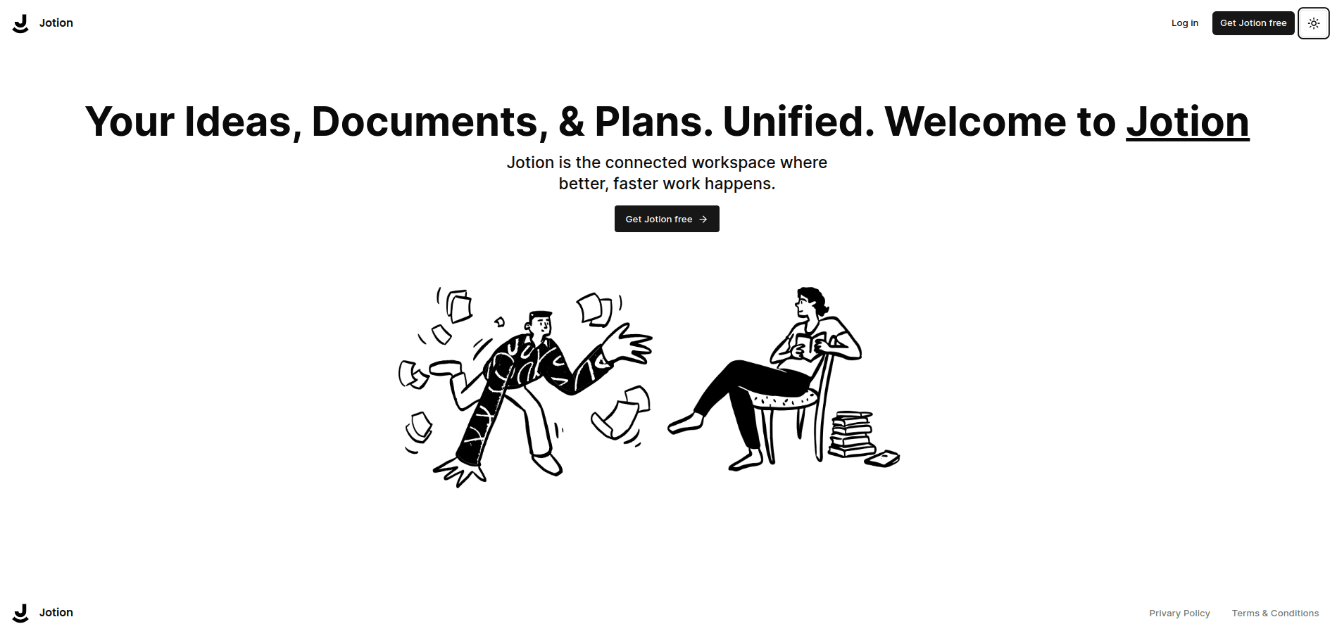 Screenshot of Jotion